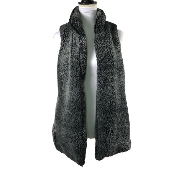𝅺altar'd State Grey Sherpa Teddy Vest size Small - Picture 1 of 11